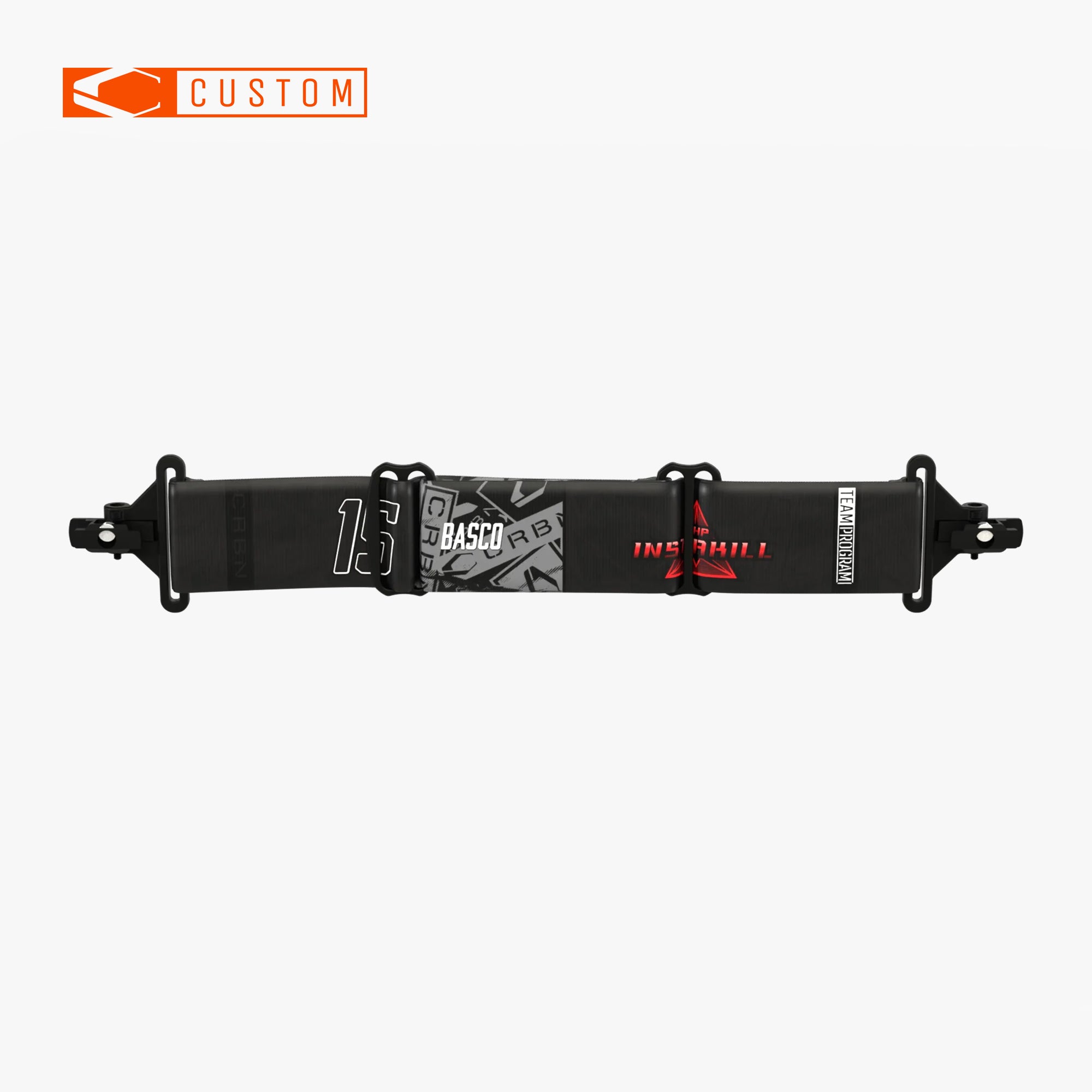 custom goggle straps CRBN CUSTOM TEAM STRAP