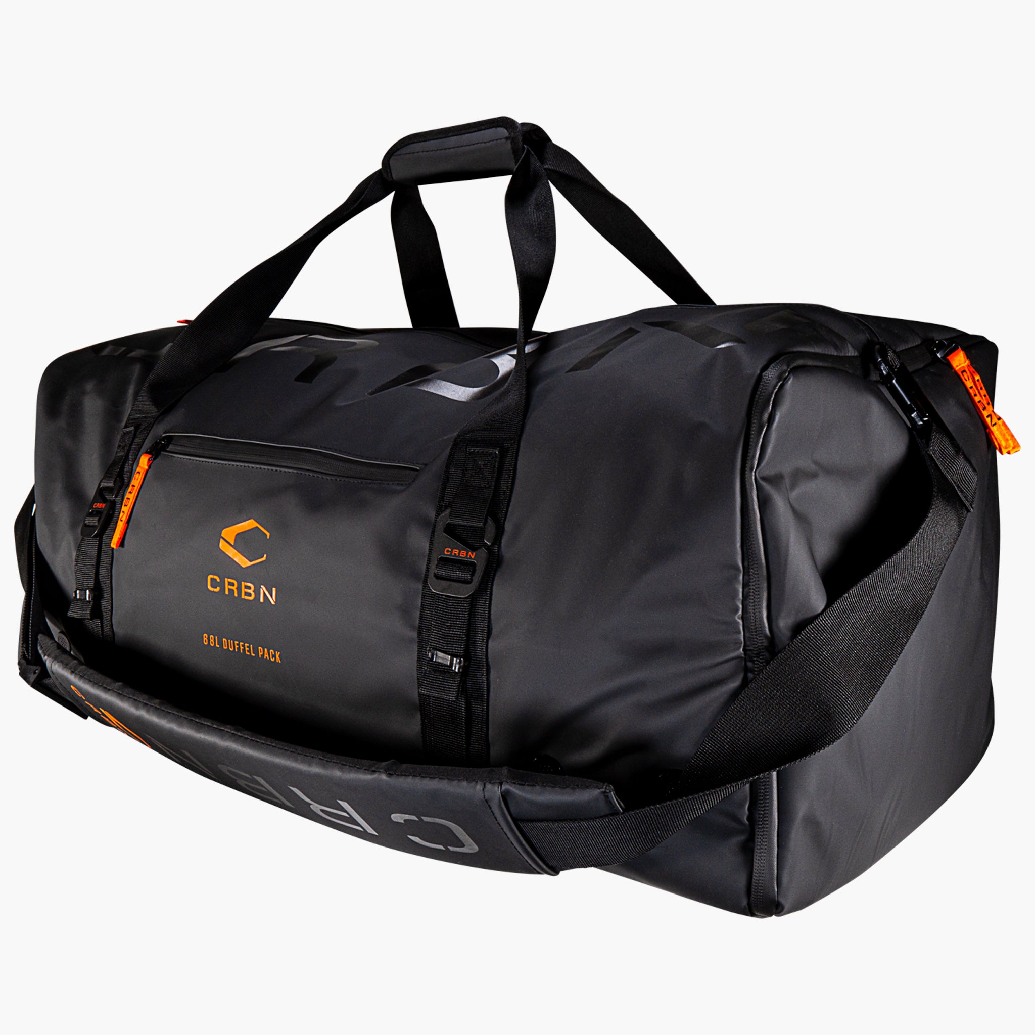 Large Canvas Travel Duffle Bag - Black & Gray – pompomz